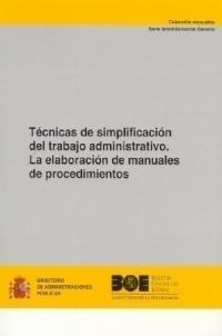 TÉCNICAS DE SIMPLIFICACIÓN DEL TRABAJO ADMINISTRATIVO | 9788434011335 | VARIOS AUTORES | Galatea Llibres | Llibreria online de Reus, Tarragona | Comprar llibres en català i castellà online