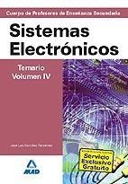 SISTEMAS ELECTRÓNICOS. TEMARIO 4 PROFESROES SECUNDARIA | 9788466581837 | GONZALEZ FERNANDEZ, JOSE LUIS | Galatea Llibres | Llibreria online de Reus, Tarragona | Comprar llibres en català i castellà online