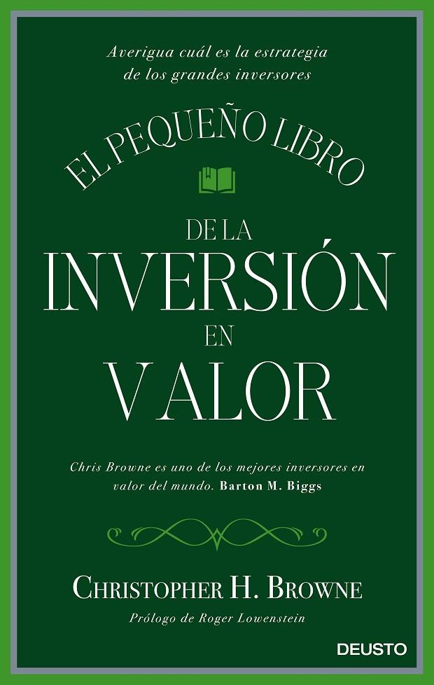 EL PEQUEÑO LIBRO DE LA INVERSIÓN EN VALOR | 9788423425693 | BROWNE, CHRISTOPHER | Galatea Llibres | Llibreria online de Reus, Tarragona | Comprar llibres en català i castellà online