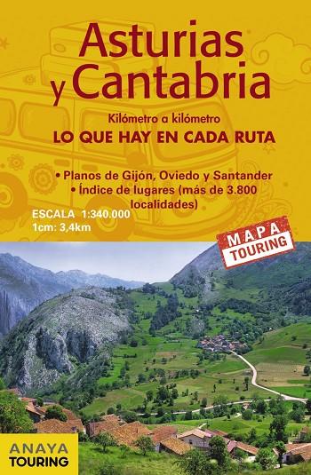 MAPA DE CARRETERAS ASTURIAS Y CANTABRIA (DESPLEGABLE), ESCALA 1:340.000 | 9788491582960 | Galatea Llibres | Llibreria online de Reus, Tarragona | Comprar llibres en català i castellà online