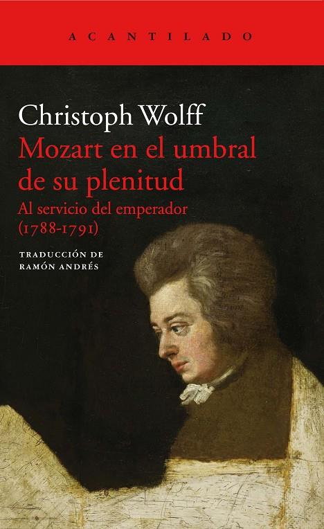 MOZART EN EL UMBRAL DE SU PLENITUD | 9788417346089 | WOLFF, CHRISTOPH | Galatea Llibres | Llibreria online de Reus, Tarragona | Comprar llibres en català i castellà online