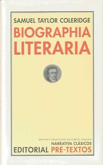 BIOGRAPHIA LITERARIA | 9788481919295 | COLERIDGE, SAMUEL TAYLOR | Galatea Llibres | Librería online de Reus, Tarragona | Comprar libros en catalán y castellano online