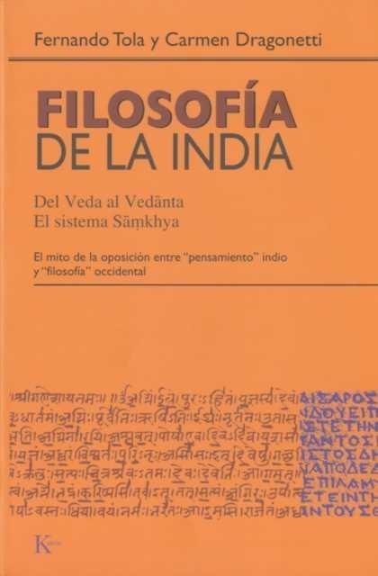 FILOSOFIA DE LA INDIA | 9788472456884 | Galatea Llibres | Llibreria online de Reus, Tarragona | Comprar llibres en català i castellà online