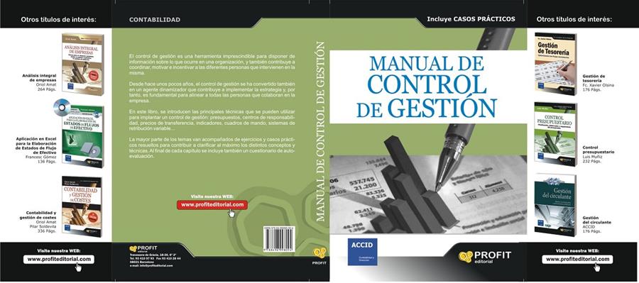 MANUAL DE CONTROL DE GESTION | 9788496998094 | COMISIÓN DE CONTABILIDAD DE GESTIÓN DE ACCID | Galatea Llibres | Llibreria online de Reus, Tarragona | Comprar llibres en català i castellà online