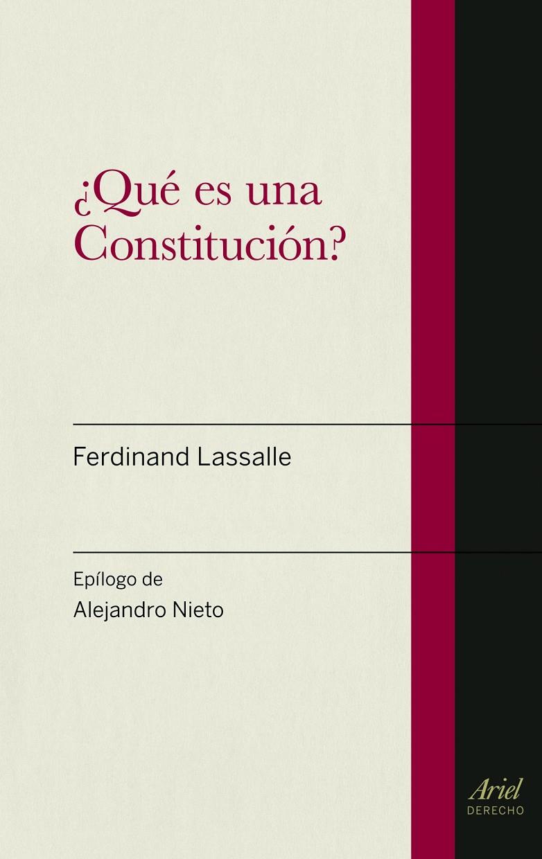 QUÉ ES UNA CONSTITUCIÓN? | 9788434470606 | LASSALLE, FERDINAND | Galatea Llibres | Librería online de Reus, Tarragona | Comprar libros en catalán y castellano online