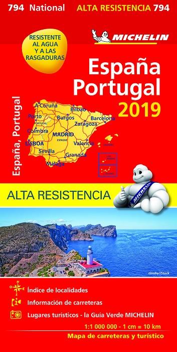 MAPA ESPAÑA PORTUGAL ALTA RESISTENCIA 2019 | 9782067236943 | VARIOS AUTORES | Galatea Llibres | Llibreria online de Reus, Tarragona | Comprar llibres en català i castellà online