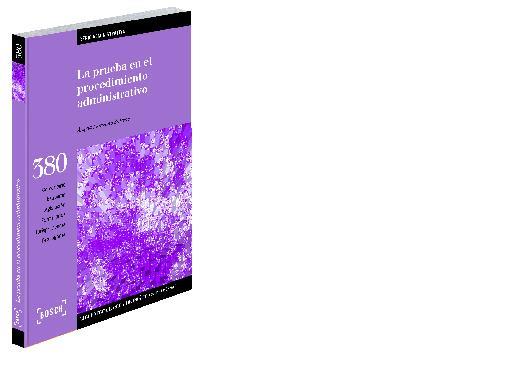 LA PRUEBA EN EL PROCEDIMIENTO ADMINISTRATIVO | 9788497902243 | MANZANO SALCEDO, ÁNGELA | Galatea Llibres | Llibreria online de Reus, Tarragona | Comprar llibres en català i castellà online