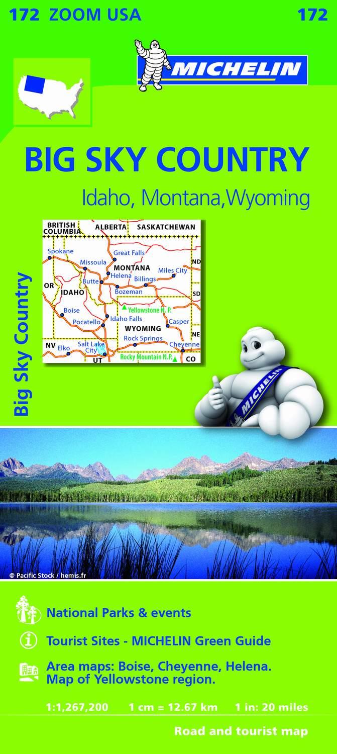 BIG SKY COUNTRIES MAPA 172 MICHELIN 1:1 267 200 | 9782067190801 | VARIOS AUTORES | Galatea Llibres | Llibreria online de Reus, Tarragona | Comprar llibres en català i castellà online