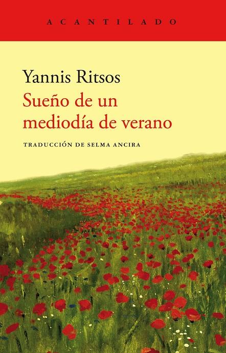 SUEÑO DE UN MEDIODÍA DE VERANO | 9788419036797 | RITSOS, YANNIS | Galatea Llibres | Llibreria online de Reus, Tarragona | Comprar llibres en català i castellà online