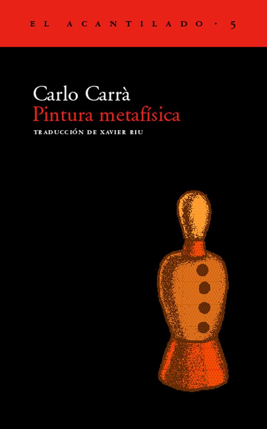 PINTURA METAFÍSICA | 9788493065737 | CARRÁ, CARLO | Galatea Llibres | Librería online de Reus, Tarragona | Comprar libros en catalán y castellano online