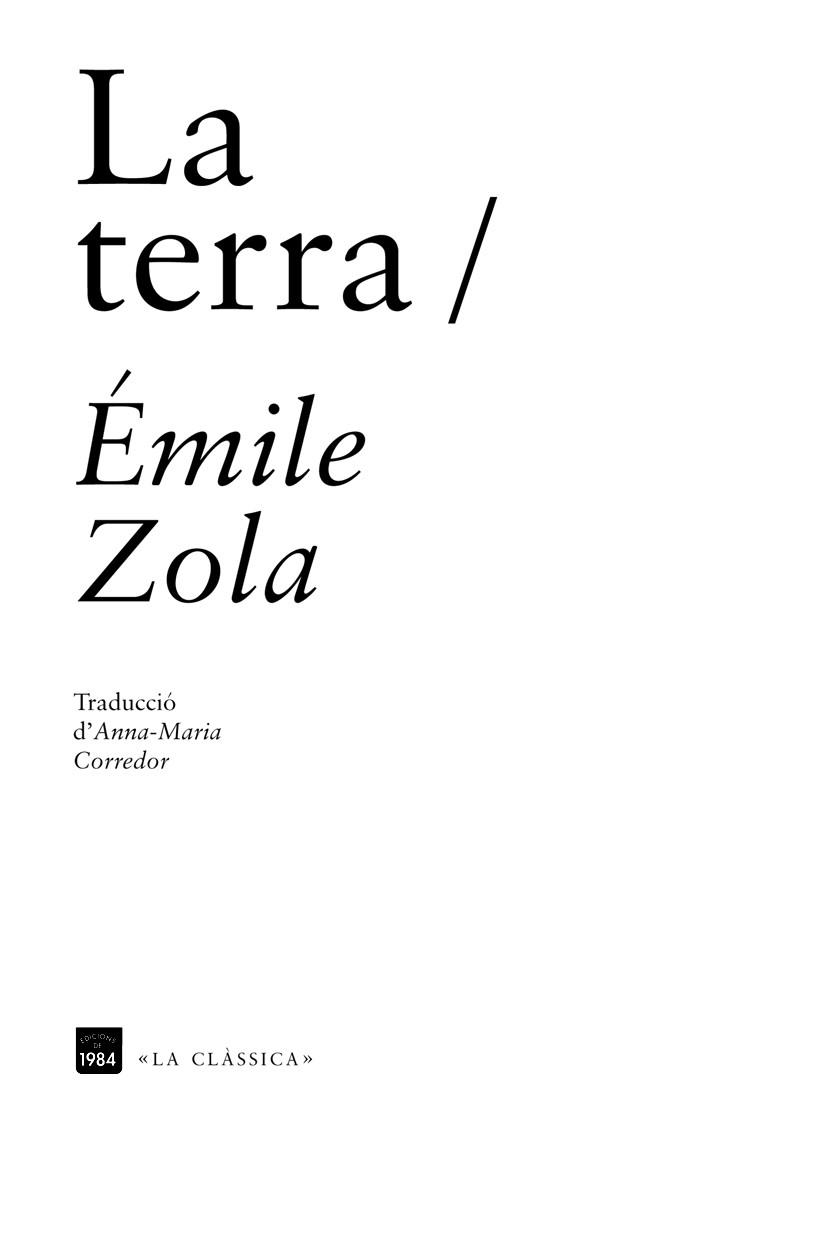 LA TERRA | 9788492440764 | ZOLA, EMILE | Galatea Llibres | Librería online de Reus, Tarragona | Comprar libros en catalán y castellano online