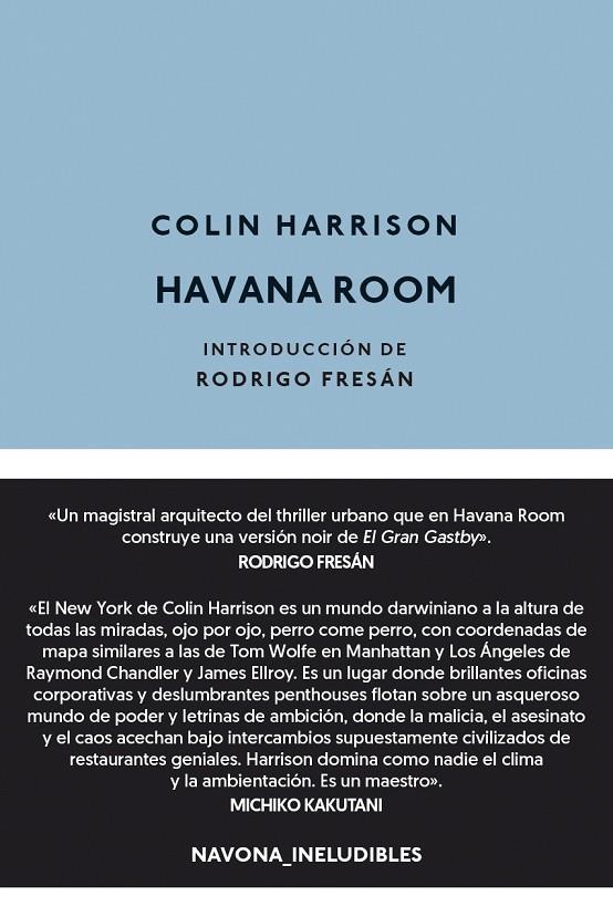 HAVANA ROOM | 9788417978334 | HARRISON, COLIN | Galatea Llibres | Llibreria online de Reus, Tarragona | Comprar llibres en català i castellà online