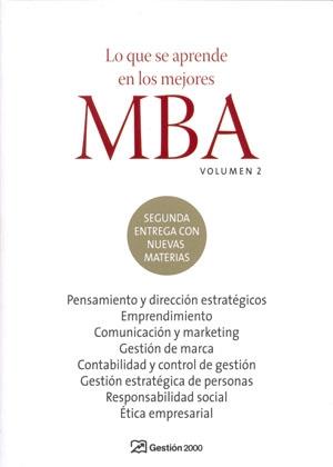 LO QUE HAY QUE APRENDER EN LOS MEJORES MBA VOL.2 | 9788498750027 | AA. VV. | Galatea Llibres | Llibreria online de Reus, Tarragona | Comprar llibres en català i castellà online