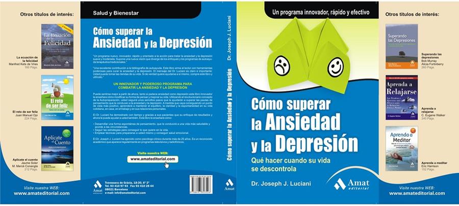 CÓMO SUPERAR LA ANSIEDAD Y LA DEPRESIÓN | 9788497353755 | LUCIANI,JOSEPH J | Galatea Llibres | Llibreria online de Reus, Tarragona | Comprar llibres en català i castellà online