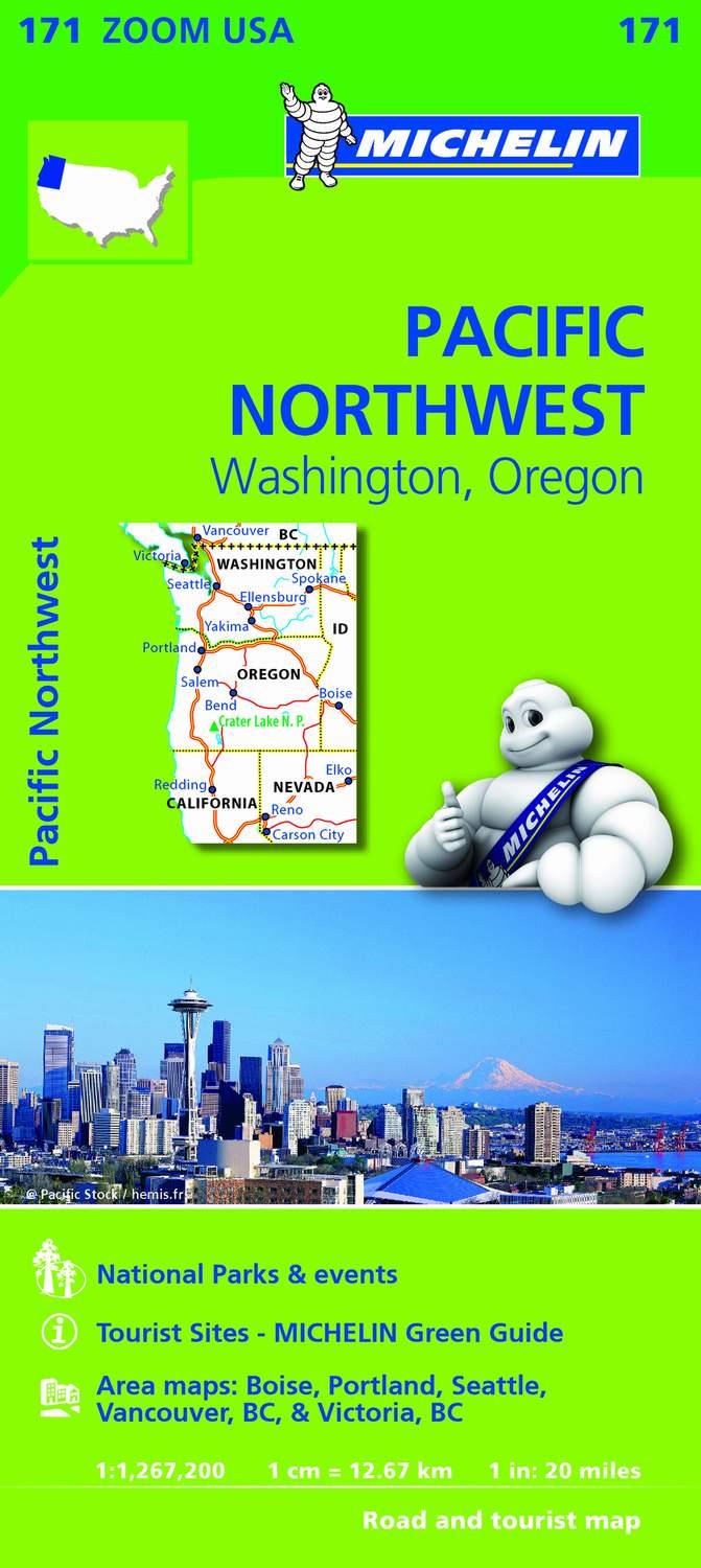 PACIFIC NORTHWEST MAPA 171 MICHELIN 1:1 267 200 | 9782067190764 | VARIOS AUTORES | Galatea Llibres | Llibreria online de Reus, Tarragona | Comprar llibres en català i castellà online