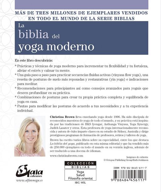 LA BIBLIA DEL YOGA MODERNO | 9788484456117 | BROWN, CHRISTINA | Galatea Llibres | Llibreria online de Reus, Tarragona | Comprar llibres en català i castellà online