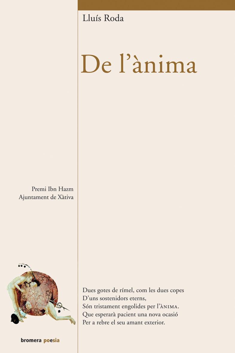 DE L'ANIMA | 9788498240948 | RODA, LLUIS | Galatea Llibres | Llibreria online de Reus, Tarragona | Comprar llibres en català i castellà online