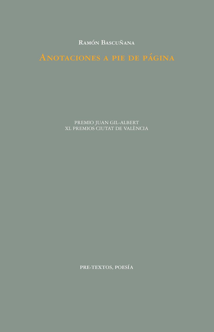 ANOTACIONES A PIE DE PÁGINA | 9788419633248 | BASCUÑANA, RAMÓN | Galatea Llibres | Llibreria online de Reus, Tarragona | Comprar llibres en català i castellà online