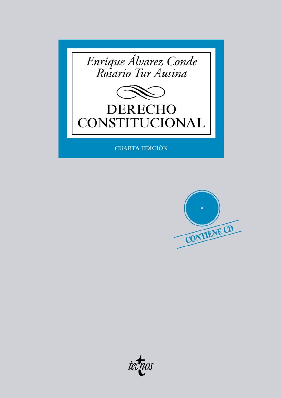 DERECHO CONSTITUCIONAL + CD | 9788430963232 | ÁLVAREZ CONDE, ENRIQUE/TUR AUSINA, ROSARIO | Galatea Llibres | Llibreria online de Reus, Tarragona | Comprar llibres en català i castellà online