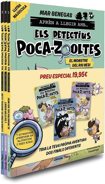 PACK APRÈN A LLEGIR AMB... ELS DETECTIUS POCA-ZOOLTES!  1,2 I 3: EN LLETRA MAJÚS | 9791387519438 | BENEGAS, MAR | Galatea Llibres | Llibreria online de Reus, Tarragona | Comprar llibres en català i castellà online