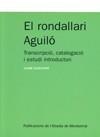 RONDALLARI AGUILO, EL | 9788498830637 | GUISCAFRÈ, JAUME | Galatea Llibres | Librería online de Reus, Tarragona | Comprar libros en catalán y castellano online