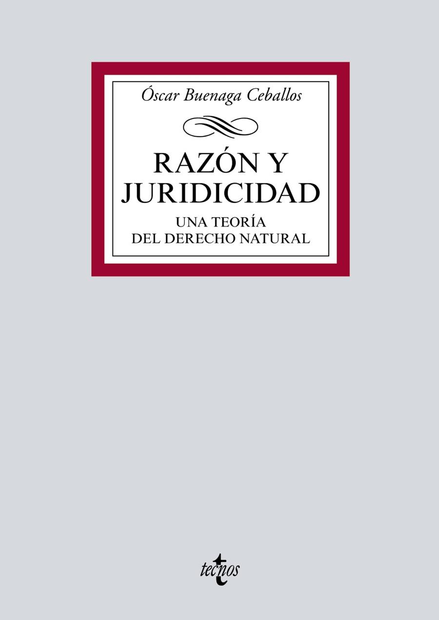 RAZÓN Y JURIDICIDAD | 9788430976898 | BUENAGA CEBALLOS, ÓSCAR | Galatea Llibres | Llibreria online de Reus, Tarragona | Comprar llibres en català i castellà online