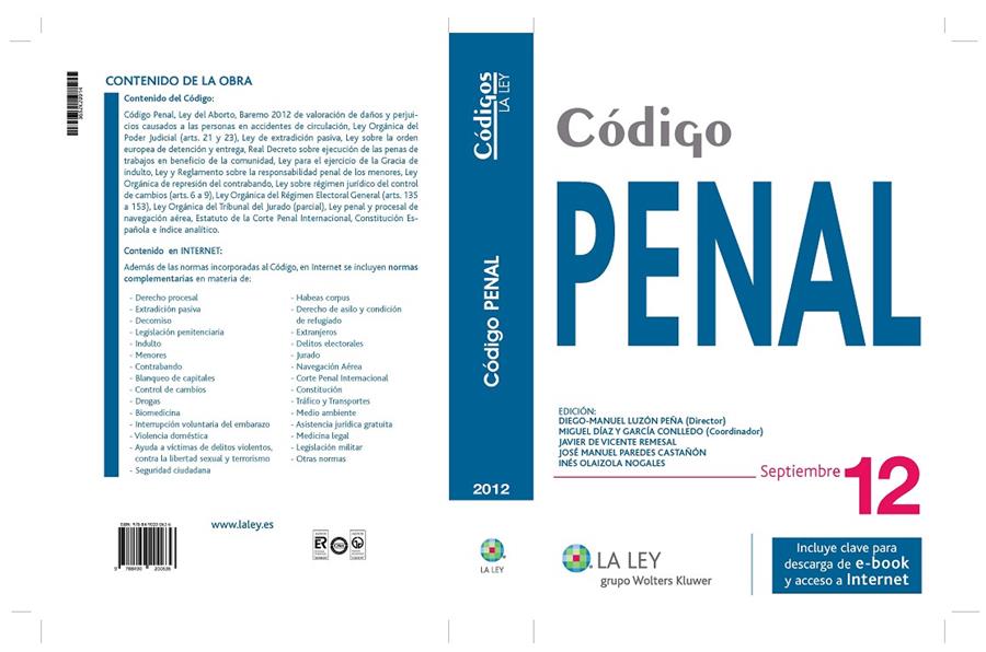 CÓDIGO PENAL 2012 | 9788490200636 | Galatea Llibres | Llibreria online de Reus, Tarragona | Comprar llibres en català i castellà online