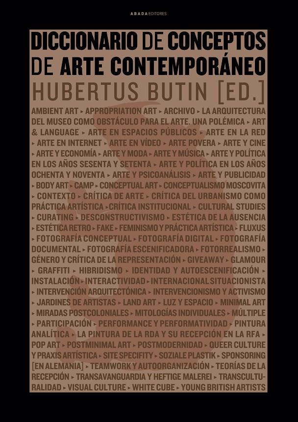 DICCIONARIO DE CONCEPTOS DE ARTE CONTEMPORÁNEO | 9788496775466 | BUTIN, HUBERTUS | Galatea Llibres | Llibreria online de Reus, Tarragona | Comprar llibres en català i castellà online