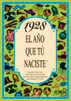 1928 EL AÑO QUE TU NACISTE | 9788488907653 | COLLADO BASCOMPTE, ROSA (1950- ) | Galatea Llibres | Llibreria online de Reus, Tarragona | Comprar llibres en català i castellà online