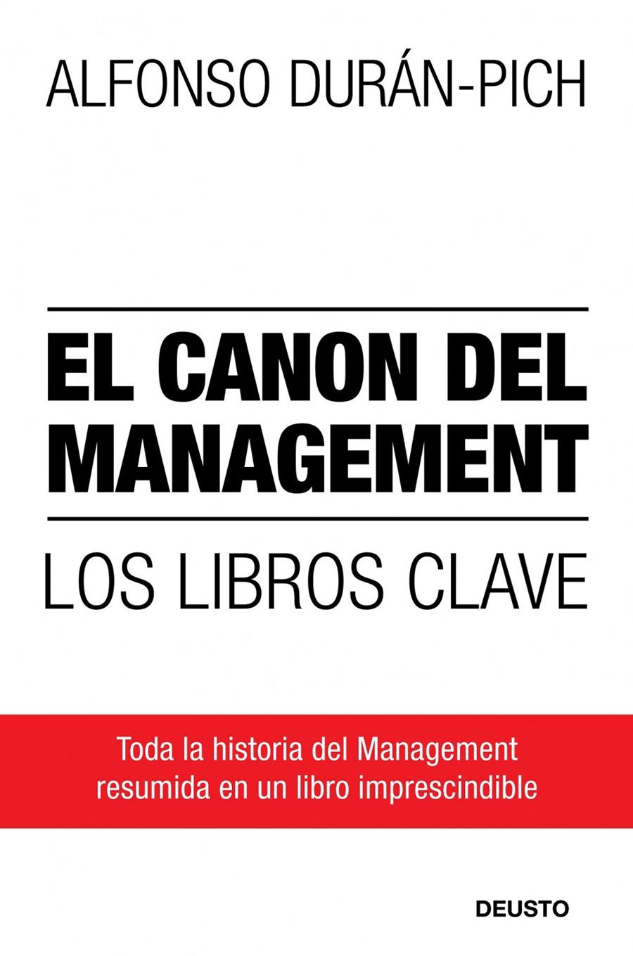 CANON DEL MANAGEMENT | 9788423427857 | DURAN-PICH, ALFONSO | Galatea Llibres | Librería online de Reus, Tarragona | Comprar libros en catalán y castellano online