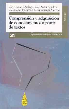 COMPRENSION Y ADQUISIC. DE CONOC. A PARTIR DE TEXT | 9788432308932 | GARCIA MADRUGA, J.A. | Galatea Llibres | Llibreria online de Reus, Tarragona | Comprar llibres en català i castellà online