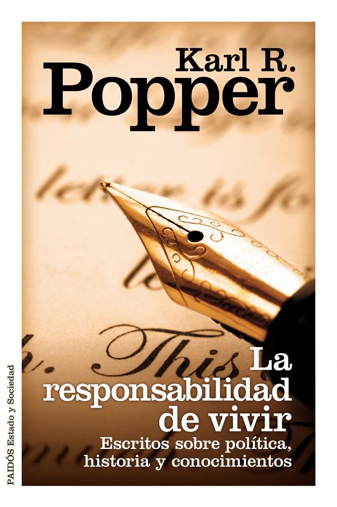 LA RESPONSABILIDAD DE VIVIR | 9788449325809 | POPPER, KARL | Galatea Llibres | Llibreria online de Reus, Tarragona | Comprar llibres en català i castellà online