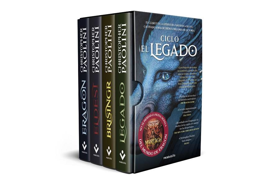 ESTUCHE CICLO EL LEGADO ERAGON ELDEST BRISINGR LEGADO | 9788419498526 | PAOLINI, CHRISTOPHER | Galatea Llibres | Llibreria online de Reus, Tarragona | Comprar llibres en català i castellà online