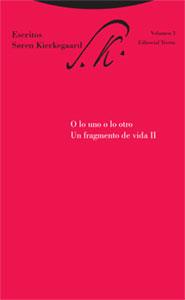 ESCRITOS VOL.3 O LO UNO O LO OTRO | 9788481648089 | KIERKEGAARD, SÖREN | Galatea Llibres | Librería online de Reus, Tarragona | Comprar libros en catalán y castellano online