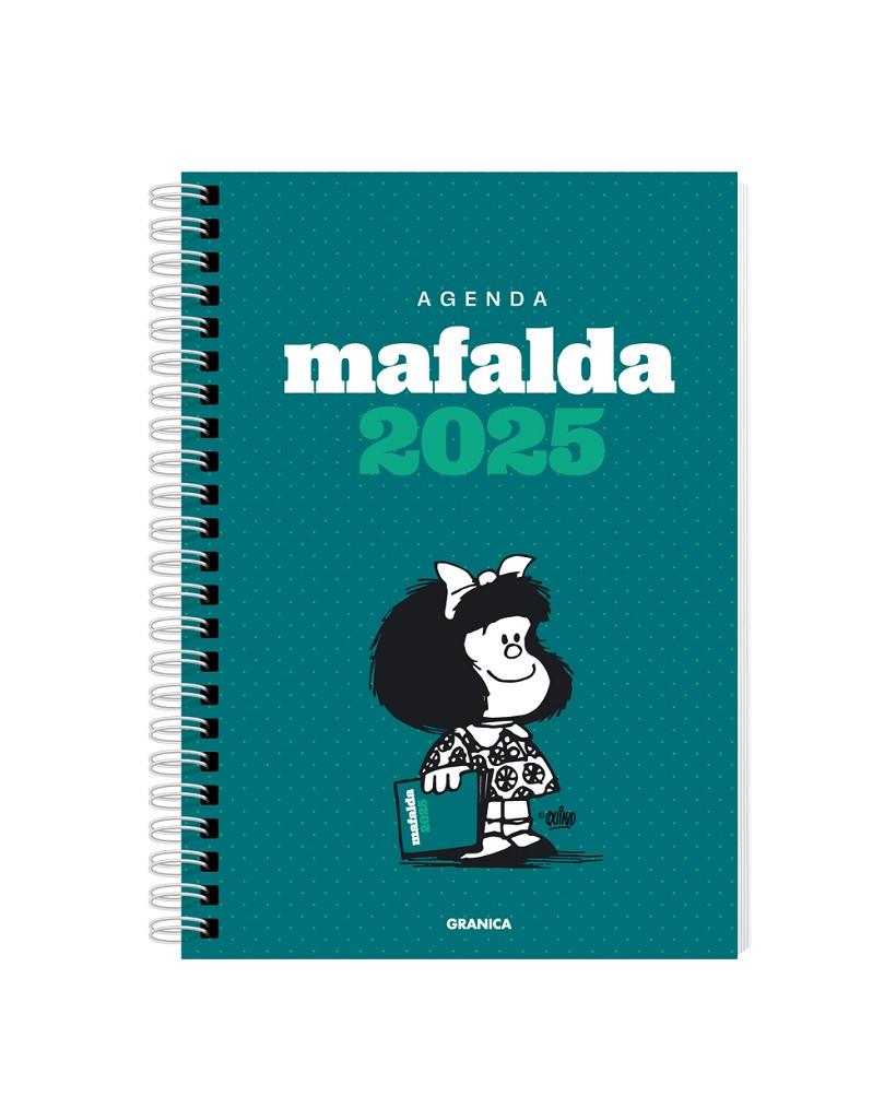 MAFALDA 2025, AGENDA ANILLADA COLUMNAS VERDE | 9786316544346 | QUINO | Galatea Llibres | Llibreria online de Reus, Tarragona | Comprar llibres en català i castellà online