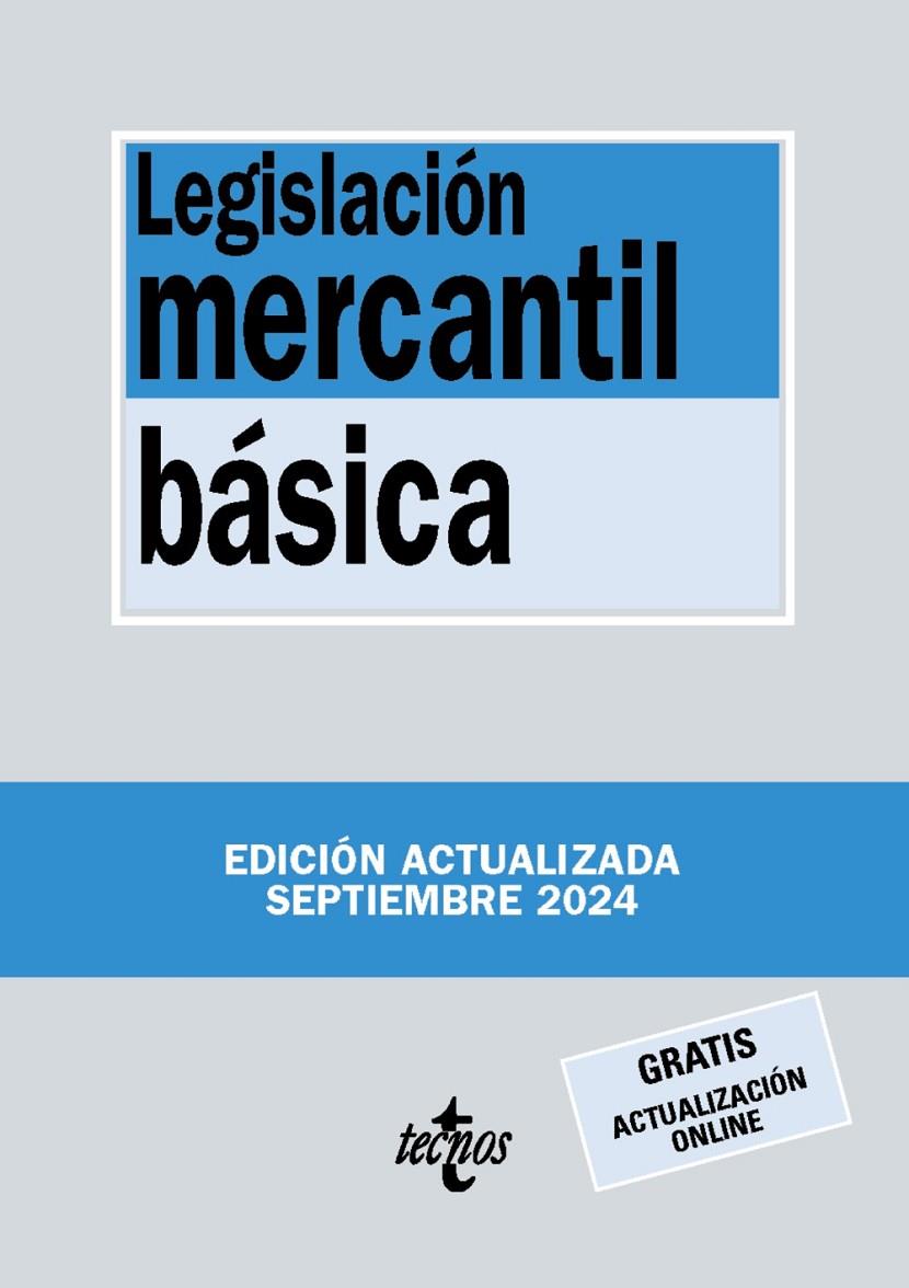 LEGISLACIÓN MERCANTIL BÁSICA 2024 | 9788430990993 | Galatea Llibres | Llibreria online de Reus, Tarragona | Comprar llibres en català i castellà online