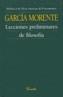 LECCIONES PRELIMINARES DE FILOSOFÍA | 9789500378178 | GARCÍA MORENTE, MANUEL | Galatea Llibres | Llibreria online de Reus, Tarragona | Comprar llibres en català i castellà online