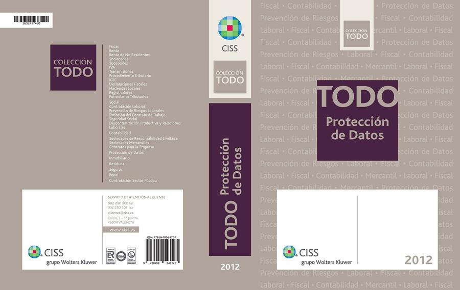 TODO PROTECCIÓN DE DATOS 2012 | 9788499543727 | VERDAGUER LÓPEZ, JORDI/Y OTROS | Galatea Llibres | Llibreria online de Reus, Tarragona | Comprar llibres en català i castellà online