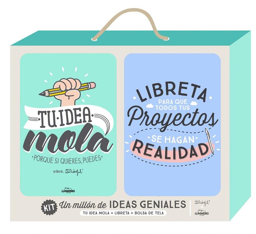 KIT UN MILLÓN DE IDEAS GENIALES | 9788416489206 | MR. WONDERFULL | Galatea Llibres | Librería online de Reus, Tarragona | Comprar libros en catalán y castellano online