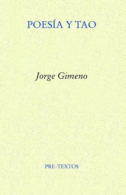 POESIA Y TAO | 9788419633293 | GIMENO, JORGE | Galatea Llibres | Llibreria online de Reus, Tarragona | Comprar llibres en català i castellà online