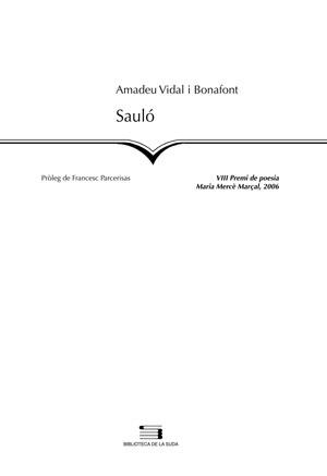 SAULO | 9788497793957 | VIDAL BONAFONT, AMADEU | Galatea Llibres | Llibreria online de Reus, Tarragona | Comprar llibres en català i castellà online