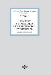 EJERCICIOS Y MATERIALES DE DERECHO CIVIL PATRIMONIAL | 9788430949366 | SANTOS MORÓN, MARÍA JOSÉ / SANTOS MORÓN, MARÍA JOSÉCOORD. | Galatea Llibres | Librería online de Reus, Tarragona | Comprar libros en catalán y castellano online