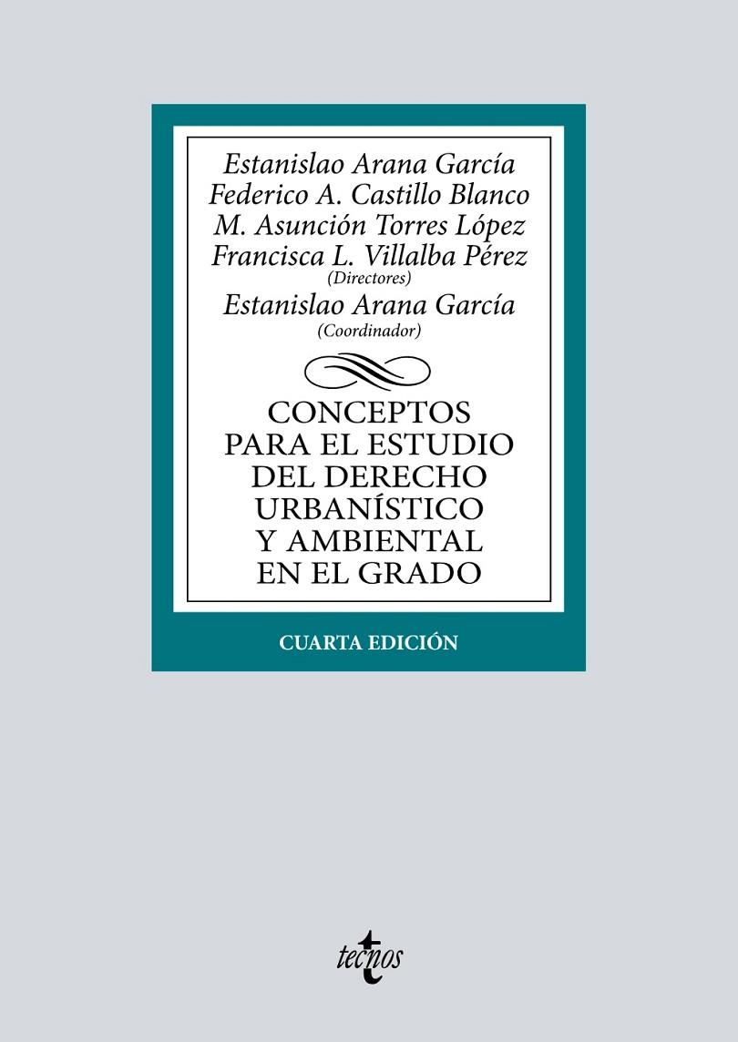 CONCEPTOS PARA EL ESTUDIO DEL DERECHO URBANISTICO Y AMBIENTAL EN EL GRADO CUARTA EDICION | 9788430985180 | AA.VV | Galatea Llibres | Llibreria online de Reus, Tarragona | Comprar llibres en català i castellà online