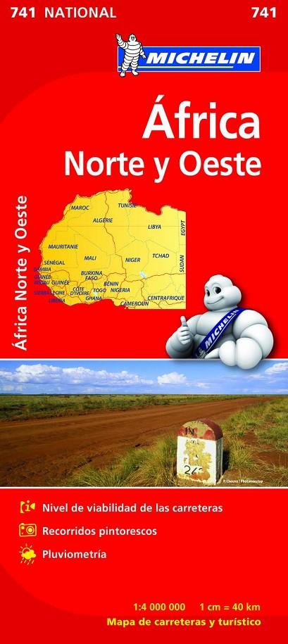 AFRICA NORTE-OESTE MAPA 1: 4 000 000 MICHELIN | 9782067172180 | Galatea Llibres | Librería online de Reus, Tarragona | Comprar libros en catalán y castellano online