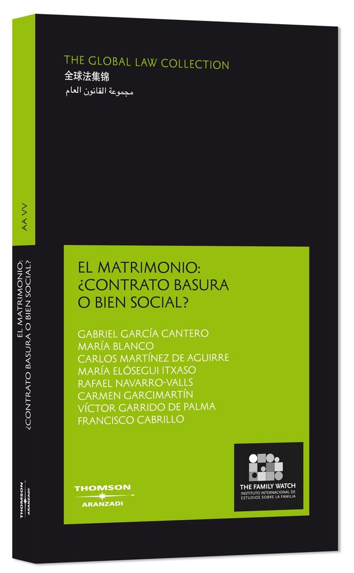 MATRIMONIO: CONTRATO BASURA O BIEN SOCIAL? | 9788483557419 | VV.AA. | Galatea Llibres | Llibreria online de Reus, Tarragona | Comprar llibres en català i castellà online