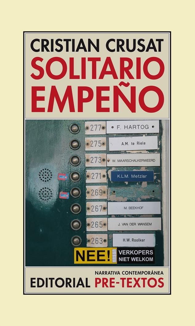 SOLITARIO EMPEÑO | 9788416453108 | CRUSAT, CRISTIAN | Galatea Llibres | Llibreria online de Reus, Tarragona | Comprar llibres en català i castellà online