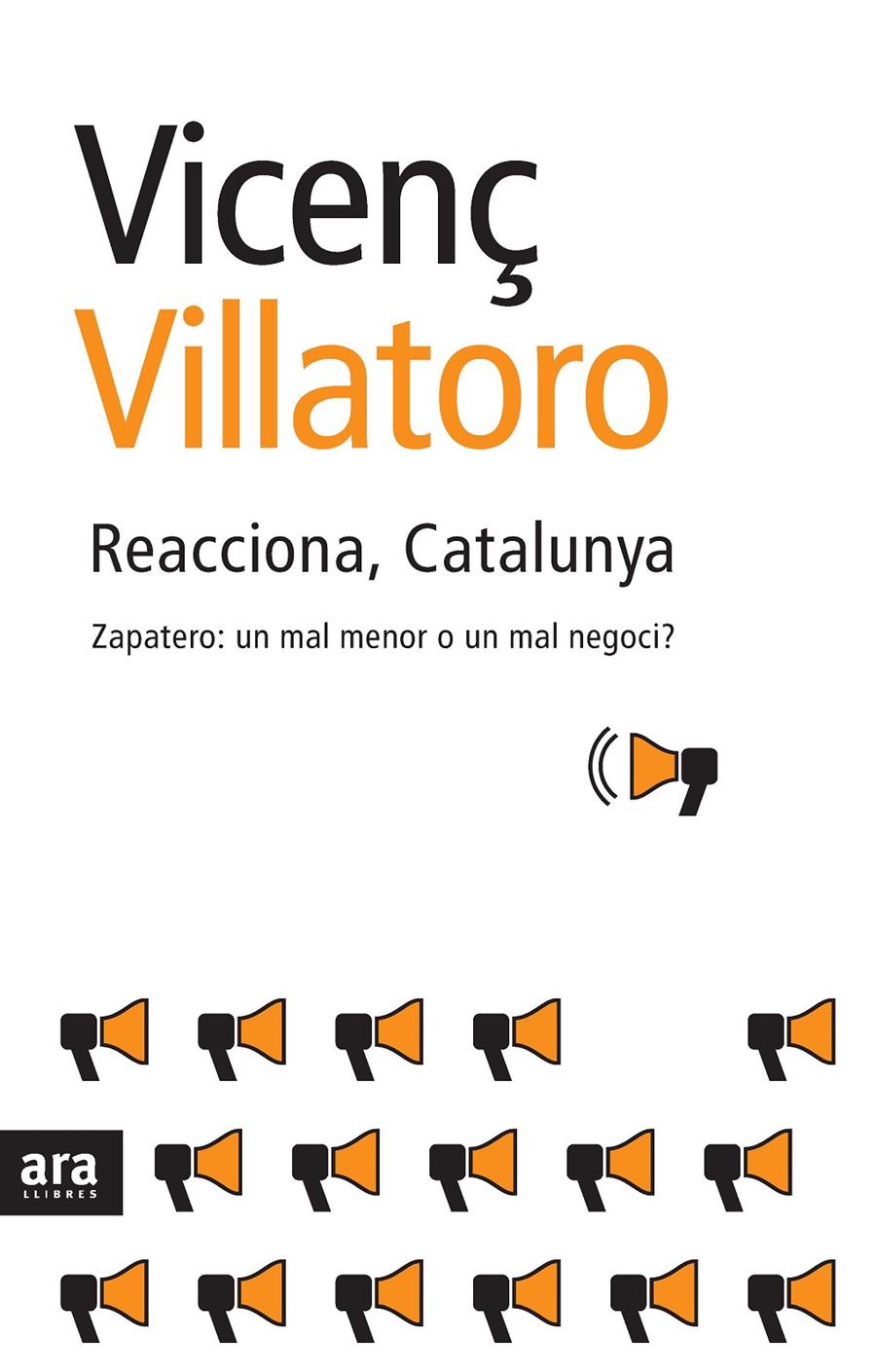 REACCIONA CATALUNYA | 9788492406364 | VILLATORO, VICENÇ | Galatea Llibres | Librería online de Reus, Tarragona | Comprar libros en catalán y castellano online