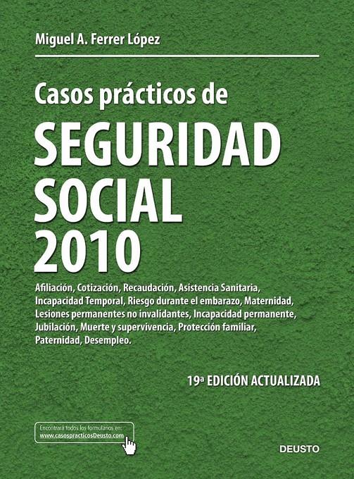 CASOS PRÁCTICOS DE SEGURIDAD SOCIAL 2010 | 9788423427758 | FERRER LOPEZ, MIGUEL | Galatea Llibres | Llibreria online de Reus, Tarragona | Comprar llibres en català i castellà online