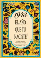 1943 EL AÑO QUE TU NACISTE | 9788488907806 | COLLADO BASCOMPTE, ROSA (1950- ) | Galatea Llibres | Llibreria online de Reus, Tarragona | Comprar llibres en català i castellà online