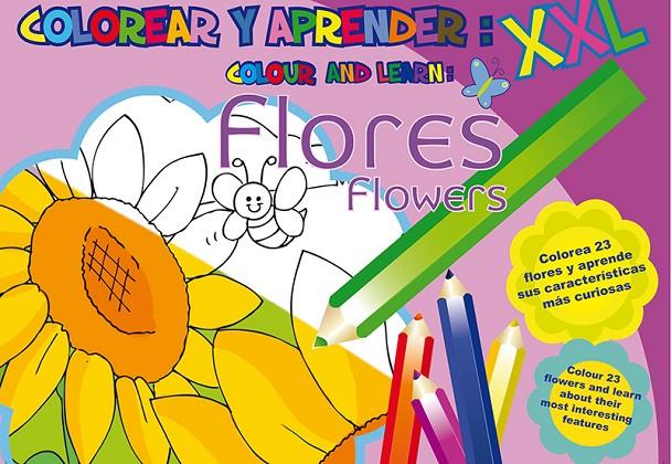 COLOREAR Y APRENDER XXL // COLOUR AND LEARN XXL: FLORES// FLOWERS | 9788494245725 | VARIOS AUTORES | Galatea Llibres | Llibreria online de Reus, Tarragona | Comprar llibres en català i castellà online